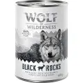 Wolf of Wilderness Økonomipakke: 12 x 400 g Wolf of Wilderness Adult - Black Rocks - Ged