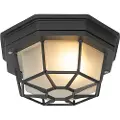 QAZQA Rustik loftslampe mørkegrå 21,3 cm IP44 - Bri