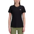 New Balance Jacquard Slim T-shirt Med Korte ærmer