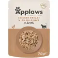 Applaws Pouch med bouillon 12 x 70 g - Kylling med vild ris