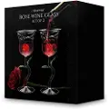 Mikamax Rose Wine Glass Set