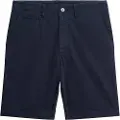 Superdry Superdrytil mænd. M7110397A Chino-shorts til flådeofficerer (28), Casual, Bomuld, Blå
