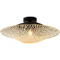 QAZQA Oriental udendørs loftslampe bambus 50 cm IP44 - Rina