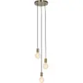 QAZQA Industriel pendellampe bronze 3-lys - Facil