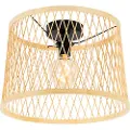 QAZQA Rustik loftslampe rattan 40 cm IP44 - Calamus
