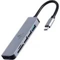 Gembird USB Hub - USB-C til 3xUSB, HDMI & Hukommelseskortlæser
