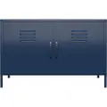 Dorel Home - Skab med to låger Cache - Blå - Skænke & sideboards - - Homeroom