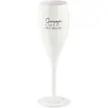 Koziol - Champagneglas Med Print 6-pak CHEERS 100ml - Hvid - Vinglas - - Homeroom