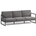 Kave Home - Sofa Comova, 3-pers. - Sort - Loungesofaer - - Homeroom