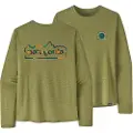 Patagonia Cap Cool Daily Graphic Langærmet t-shirt grøn