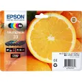 Epson 33 Multipack 5-Pack (Black Yellow Magenta Cyan Photo-Black) - Blækpatron Cyan