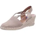 Verbenas Verbenastil kvinder. 0600880001 Maika taupe sandaler i spaltlæder (38), 3-5 cm, Splittet læder, Ingen, Casual, Gråt