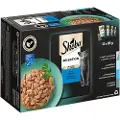 Sheba Økonomipakke: 144 x 85 g Sheba portionsposer - Sauce Collection (Laks & Sej; Hvidfisk; Dybhavsfisk; Torsk)