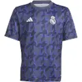 Adidas Real Madrid 23/24 Før Kampen Junior T-shirt Med Korte ærmer