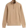 Gant Ganttil mænd. 2068028 Sacker Rib sweatshirt med halv lynlås, brun (3XL), Casual, Bomuld, Lange ærmer