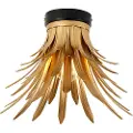 QAZQA Art Deco loftslampe guld - Wesley
