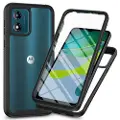 Mtp Products Motorola Moto E13 360 Beskyttelse Cover - Sort / Klar