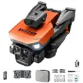 Mtp Products XKJ K6 MAX 3-Kamera Forhindringsundvigende Drone - Orange