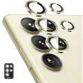 Mtp Products Samsung Galaxy S24 Ultra Hat Prince Kamera Linse Skærmbeskyttelse Hærdet Glas - Gul