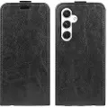 Mtp Products Samsung Galaxy S24 Vertikal Flip Taske med Kortholder - Sort