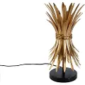 QAZQA Art Deco Bordlampe Guld - Wesley