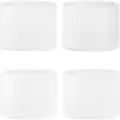 Ferm Living Vandglas RIPPLE 200 ml, sæt med 4 stk, hvid, fast LIVING