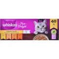 Whiskas Kyllinggrydegelé 40x85g Våd Kattefoder