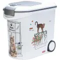 Curver tørfoderbeholder til katte - Balkon-Design: op til 12 kg tørfoder (35 Liter)