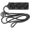 Goobay AC power strip - 1.5 m - Sort