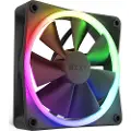 NZXT F120 RGB - Black - Kabinet køler - 120mm - Sort med RGB LED lys - 28 dBA