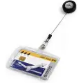 Durable ID-kortholder ENCLOSED med yoyo til 1 kort transparent 10 stk.