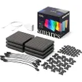 Twinkly Squares Starter Kit - 5+1 App-controlled LED Panels with 64 RGB Pixels. Black.