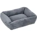 TIAKI hundeseng Lazy Bear, mørkegrå - Størrelse M: L 70 x B 55 x H 20 cm