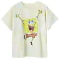 Desigual Desigualtil piger. 24SGTK16 SpongeBob tie-dye T-shirt hvid (13/14años= 164cm), Casual, Korte ærmer, Økologisk bomuld, Bæredygtig, børnetøj