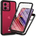 Mtp Products Motorola Moto G84 360 Beskyttelse Cover - Sort / Klar