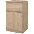 Ebuy24 - Naia natbord 1 dør + 1 skuffe - Pakke - Brun - Sengeborde - - Homeroom