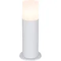 QAZQA Stående udendørslampe hvid med opal skærm 30 cm IP44 - Odense
