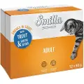 Smilla Økonomipakke: 24 x 85 g Smilla Bidder med Grøntsager - Adult Ørred & Grønne Bønner