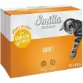 Smilla Økonomipakke: 24 x 85 g Smilla Bidder med Grøntsager - Adult Kylling & Gulerod