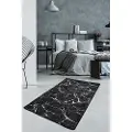 Conceptum Hypnose - Tæppe Marble dark - Sort - Fladvævede tæpper - - Homeroom