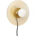 Hubsch Væglampe HALO 25 cm, rav, Hübsch