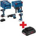Bosch Kit 18v Gsr + Gdx + Gbh + Gsa + 4ah + 2x5.5ah Bajonetsav