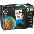 Sheba Mini Filets Fish Selection i sovs vådfoder til katte (poser 85 g)