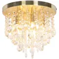 QAZQA Klassisk loftslampe guld med glas - Medusa