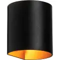 QAZQA Smart væglampe sort med messing inkl. Wifi G9 - Sabbio
