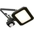 QAZQA Sort radiator inkl. LED 30W IP65 med bevægelsessensor - Levana