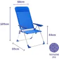 Marbueno Summer Sammenklappelig Stol 5 Positioner 69x58x109 Cm