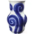 Kähler Vase TULLE 22 cm, blå, stentøj, Kähler