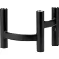 Stelton Middagslysestage ORA 20 cm, sort, rustfrit stål, Stelton
