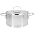 Demeyere - Gryde med låg 22 cm, 4 l Atlantis 7 - Sølvfarvet - Gryder & kasseroller - - Homeroom